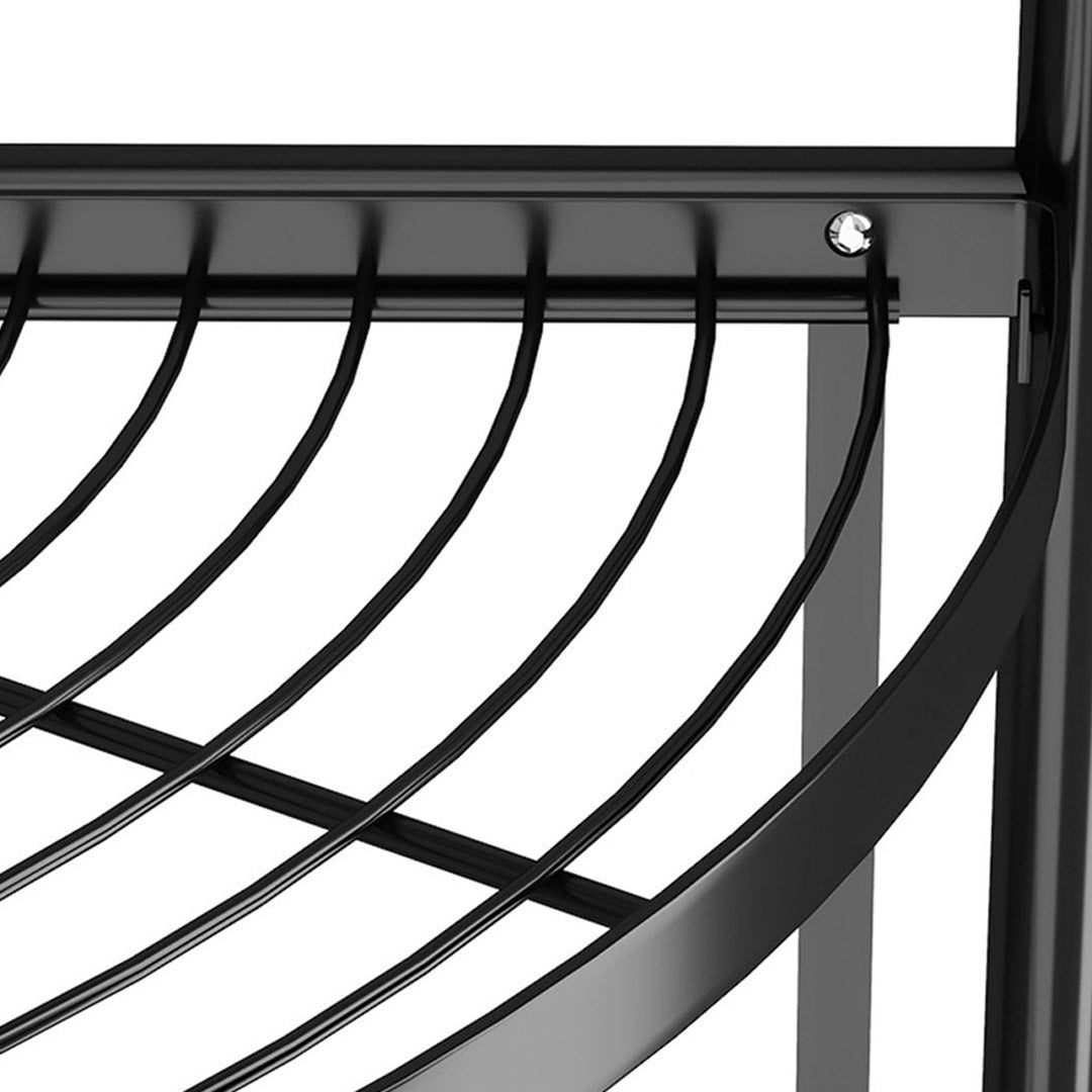 SOGA 2X 4 Tier Steel Triangular Corner Stand Multi-Functional Shelves Portable Storage Organizer - Cafe Supply