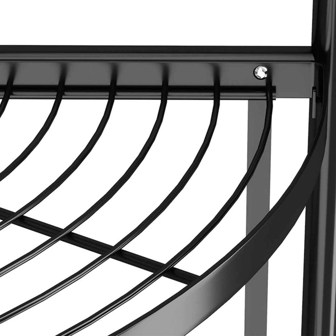 SOGA 4 Tier Steel Triangular Corner Stand Multi-Functional Shelves Portable Storage Organizer - Cafe Supply