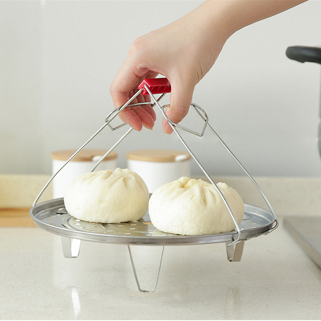 SOGA 2X 43cm Stainless Steel Steamer Insert Stock Pot Steaming Rack Stockpot Tray - Cafe Supply