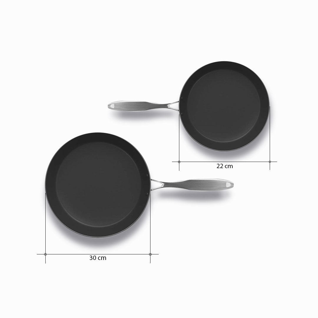 SOGA Stainless Steel Fry Pan 22cm 30cm Frying Pan Skillet Induction Non Stick Interior FryPan - Cafe Supply