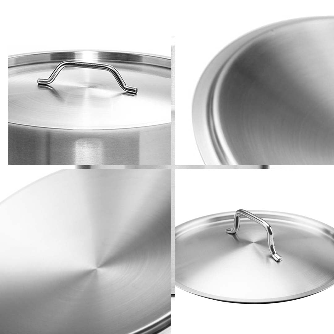 SOGA 25cm Top Grade Stockpot Lid Stainless Steel Stock pot Cover - Cafe Supply