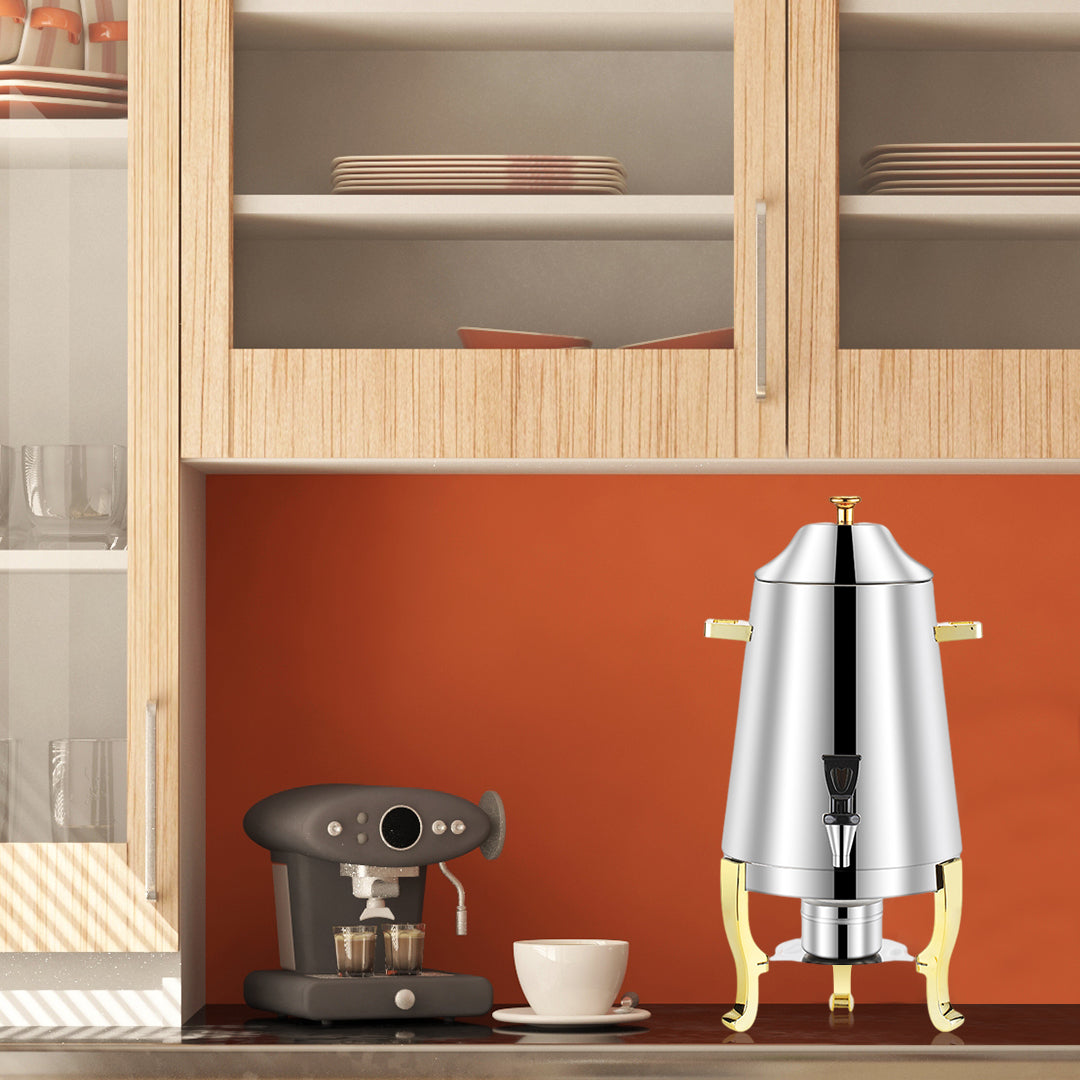 SOGA Stainless Steel Dispenser Beverage Juicer Commercial Buffet Drink Container Jug with Side Handles - Cafe Supply