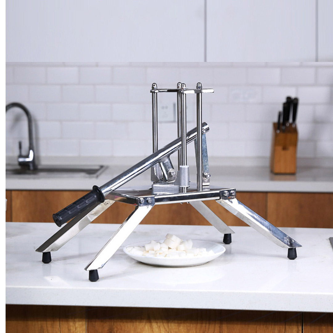 SOGA 2X Commercial Potato French Fry Fruit Vegetable Cutter Stainless Steel 3 Blades - Cafe Supply