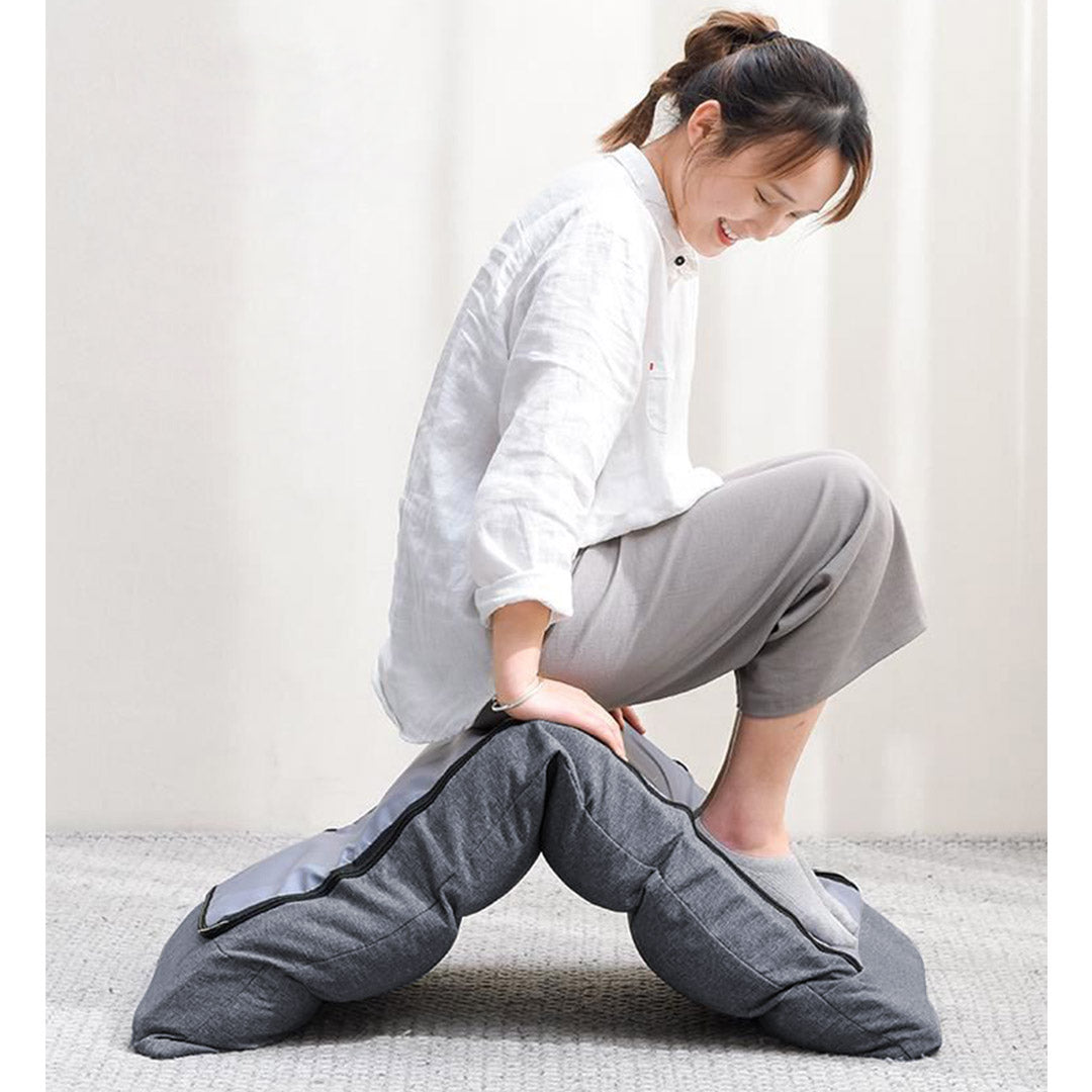 SOGA 4X Lounge Floor Recliner Adjustable Lazy Sofa Bed Folding Game Chair Grey - Cafe Supply