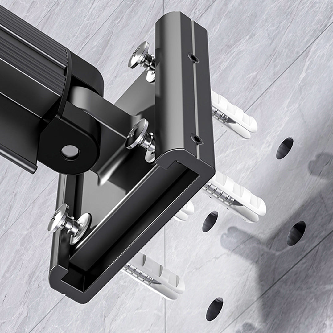 SOGA 2X 127.5cm Wall-Mounted Clothing Dry Rack Retractable Space-Saving Foldable Hanger - Cafe Supply