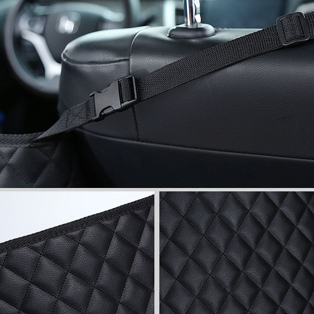 SOGA Black Leather Car Storage Portable Hanging Organizer Backseat Multi-Purpose Interior Accessories Bag - Cafe Supply