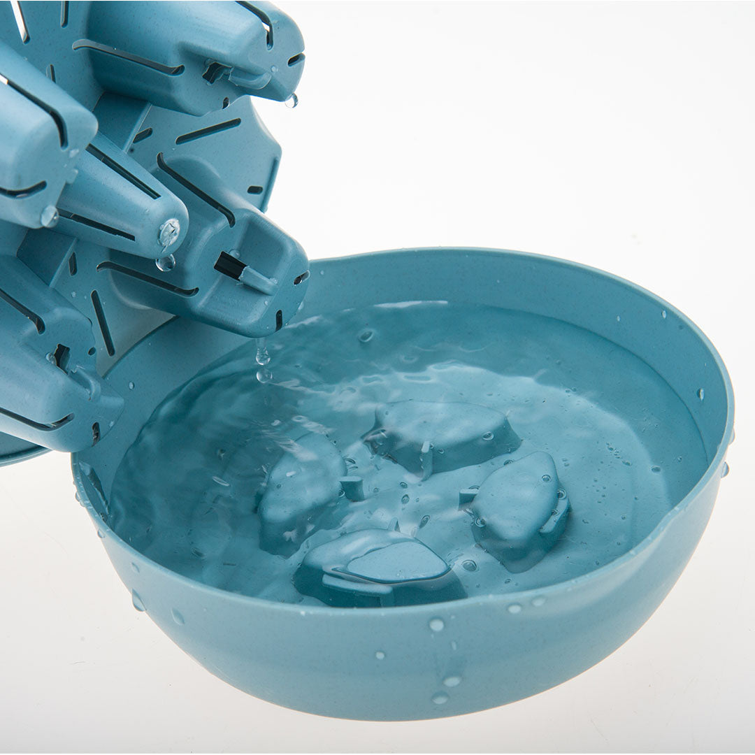 SOGA 19.5 cm Blue Plastic Plant Pot Self Watering Planter Flower Bonsai Outdoor Garden Decor Set of 2 - Cafe Supply