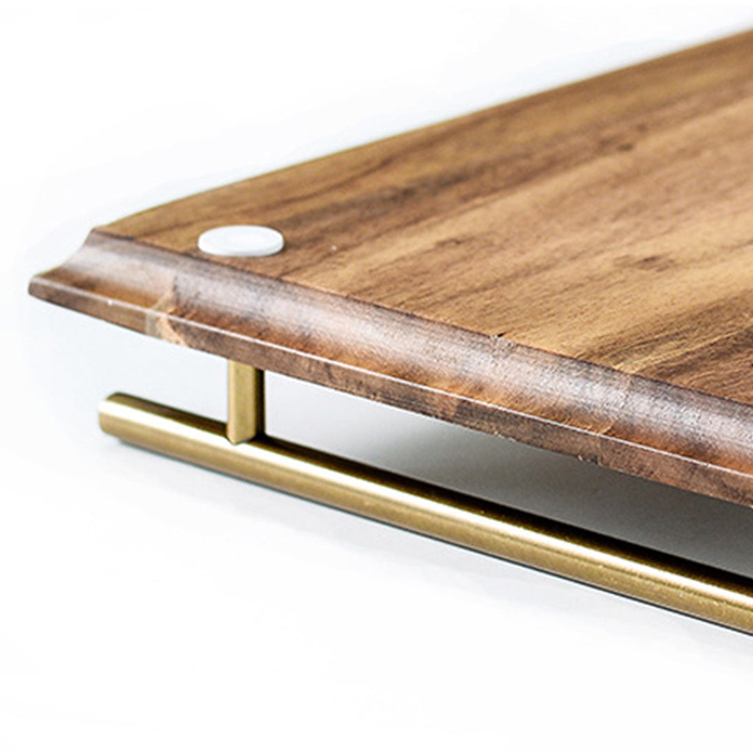 SOGA 36cm Brown Rectangle Wooden Acacia Food Serving Tray Charcuterie Board Centerpiece Home Decor - Cafe Supply