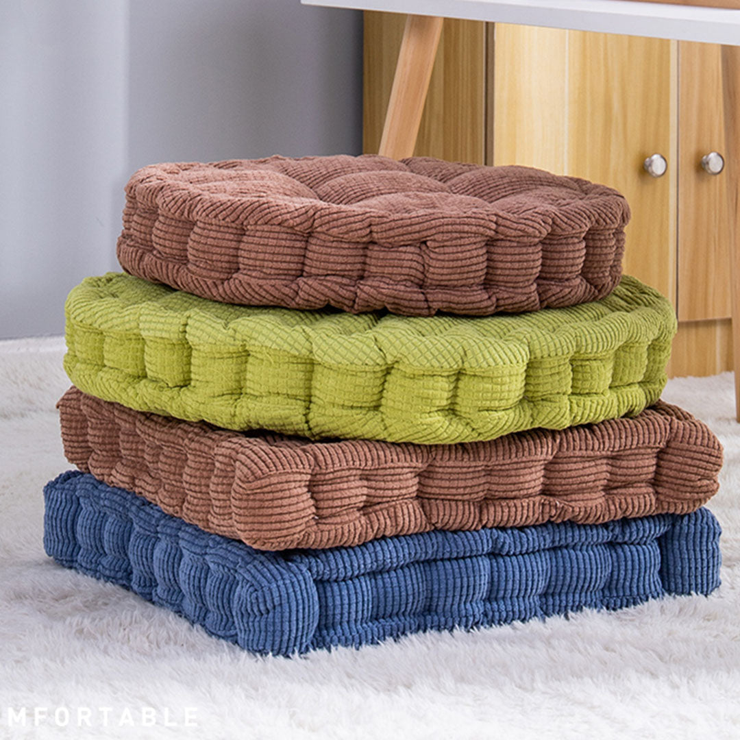 SOGA 4X Blue Square Cushion Soft Leaning Plush Backrest Throw Seat Pillow Home Office Decor - Cafe Supply