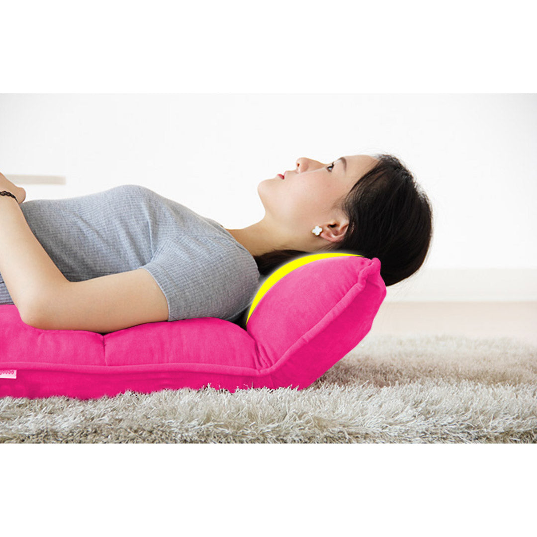 SOGA 4X Foldable Tatami Floor Sofa Bed Meditation Lounge Chair Recliner Lazy Couch Pink - Cafe Supply