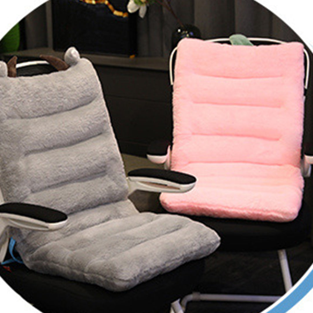 SOGA 2X Orange One Piece Siamese Cushion Office Sedentary Butt Mat Back Waist Chair Support Home Decor - Cafe Supply