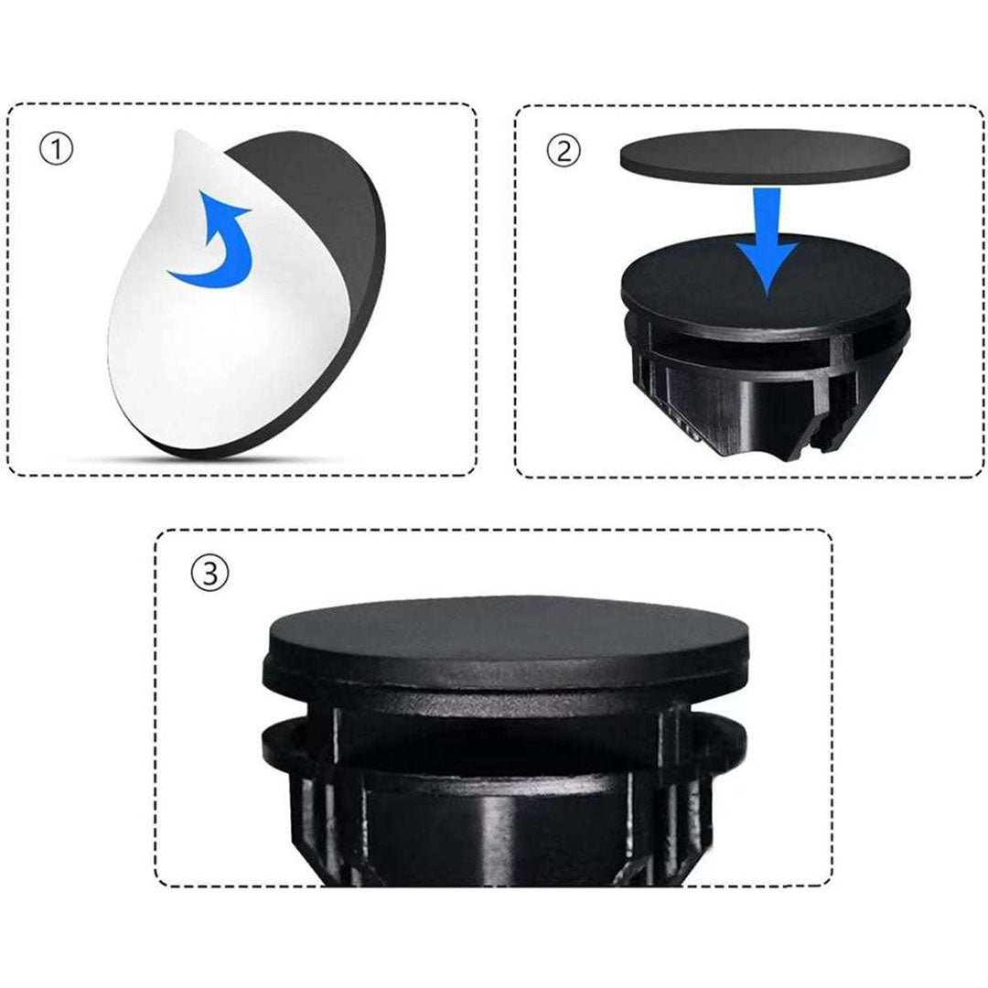 SOGA Black Portable 9-Cube 3 Column Storage Organiser Foldable DIY Modular Grid Space Saving Shelf - Cafe Supply