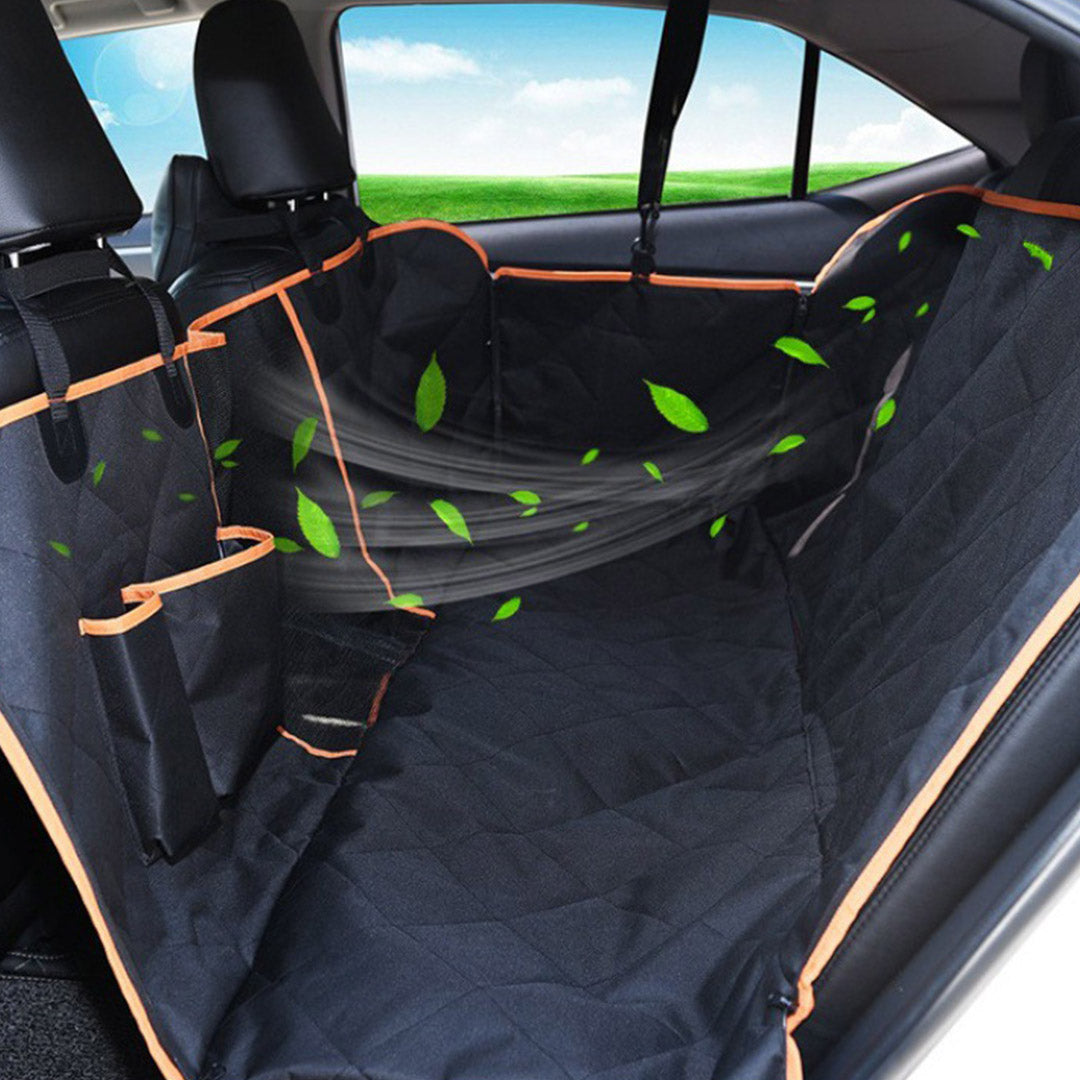 SOGA 2X 600D Oxford Cloth Waterproof Dog Car Cover Back Seat Protector Hammock Pet Mat Black - Cafe Supply