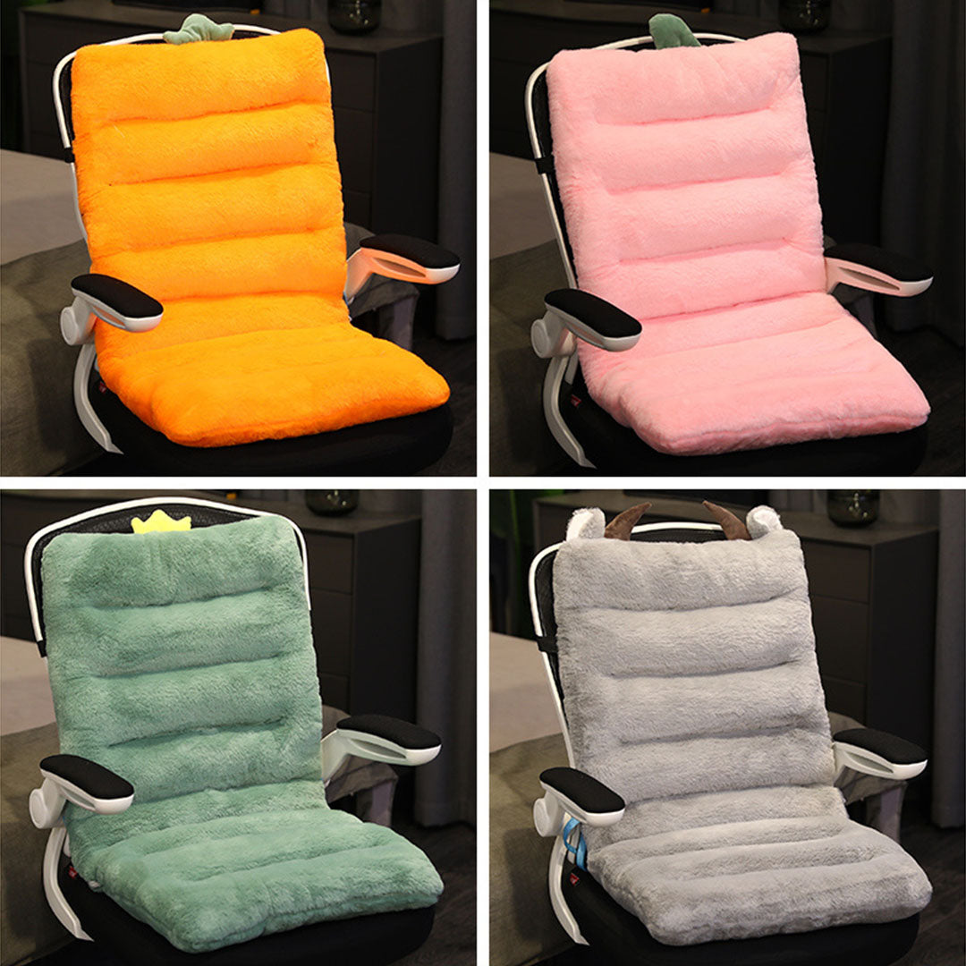 SOGA 2X Pink One Piece Strawberry Cushion Office Sedentary Butt Mat Back Waist Chair Support Home Decor - Cafe Supply