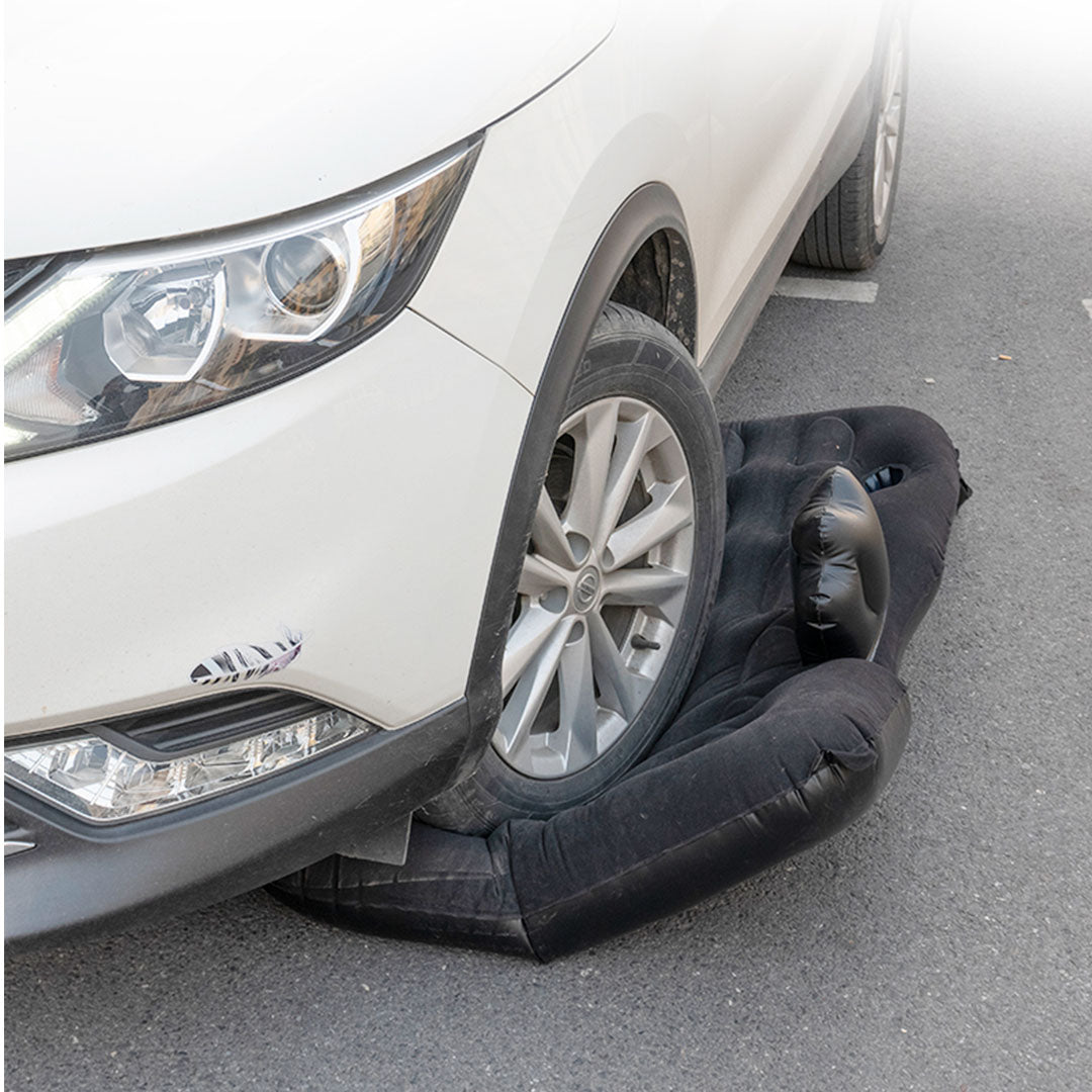 SOGA 2X Black Inflatable Car Boot Mattress Portable Camping Air Bed Travel Sleeping Essentials - Cafe Supply
