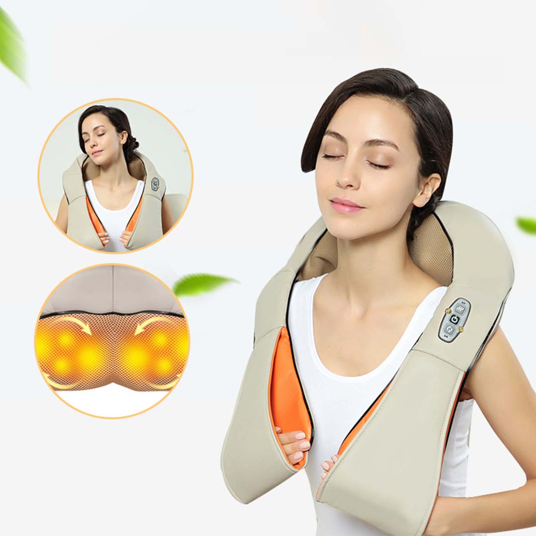 SOGA 2X Electric Kneading Neck Shoulder Arm Body Massager With Heat Health Care - Cafe Supply