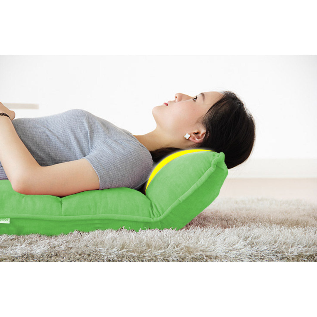 SOGA Foldable Tatami Floor Sofa Bed Meditation Lounge Chair Recliner Lazy Couch Green - Cafe Supply