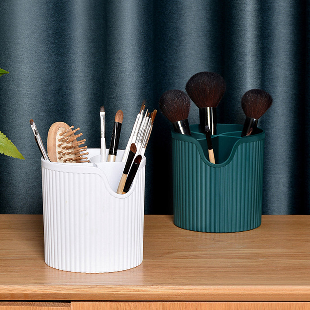 SOGA White Cosmetic Jewelry Storage Organiser Set Makeup Brush Lipstick Skincare Holder Jewelry Storage Box with Handle - Cafe Supply