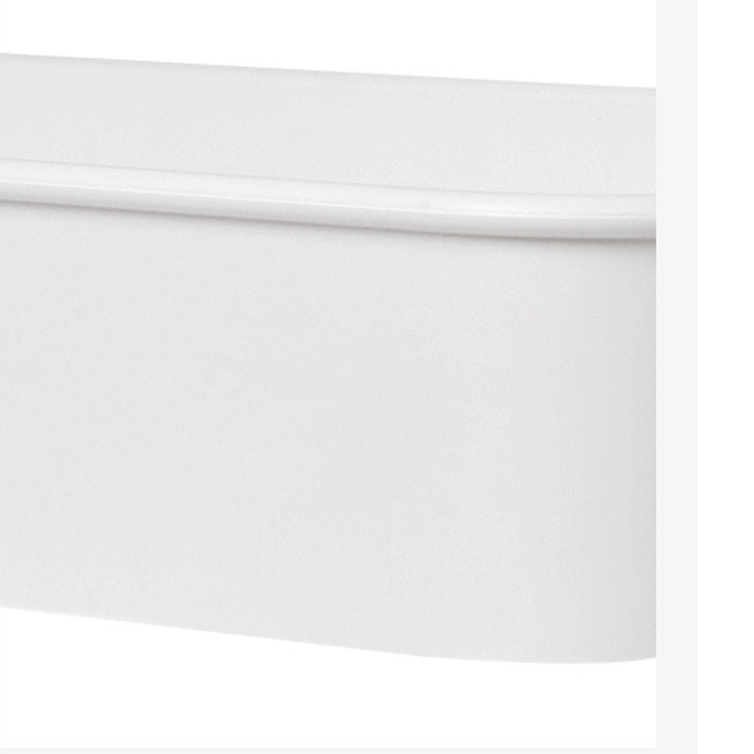 SOGA 2X 3 Tier Steel White Movable Kitchen Cart Multi-Functional Shelves Portable Storage Organizer with Wheels - Cafe Supply