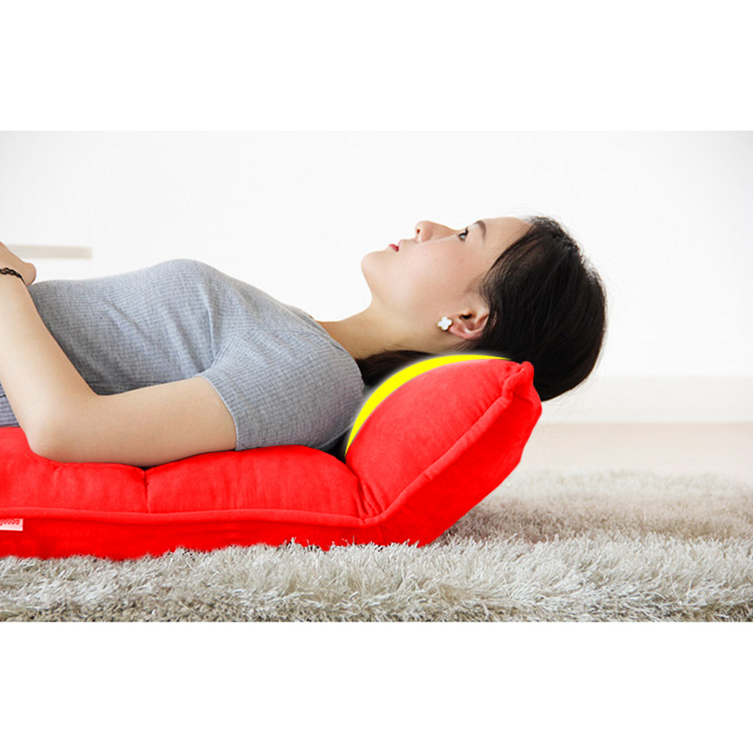 SOGA 4X Foldable Tatami Floor Sofa Bed Meditation Lounge Chair Recliner Lazy Couch Red - Cafe Supply