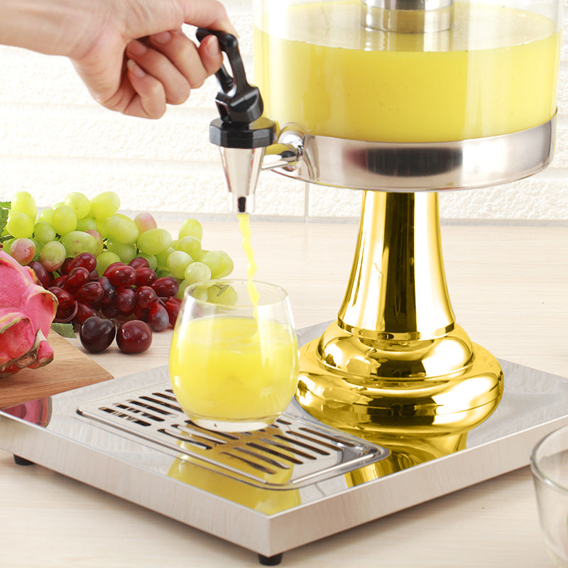 SOGA Single 8L Stainless Steel Dispenser Beverage Juicer Transparent Commercial Drink Container Jug - Cafe Supply