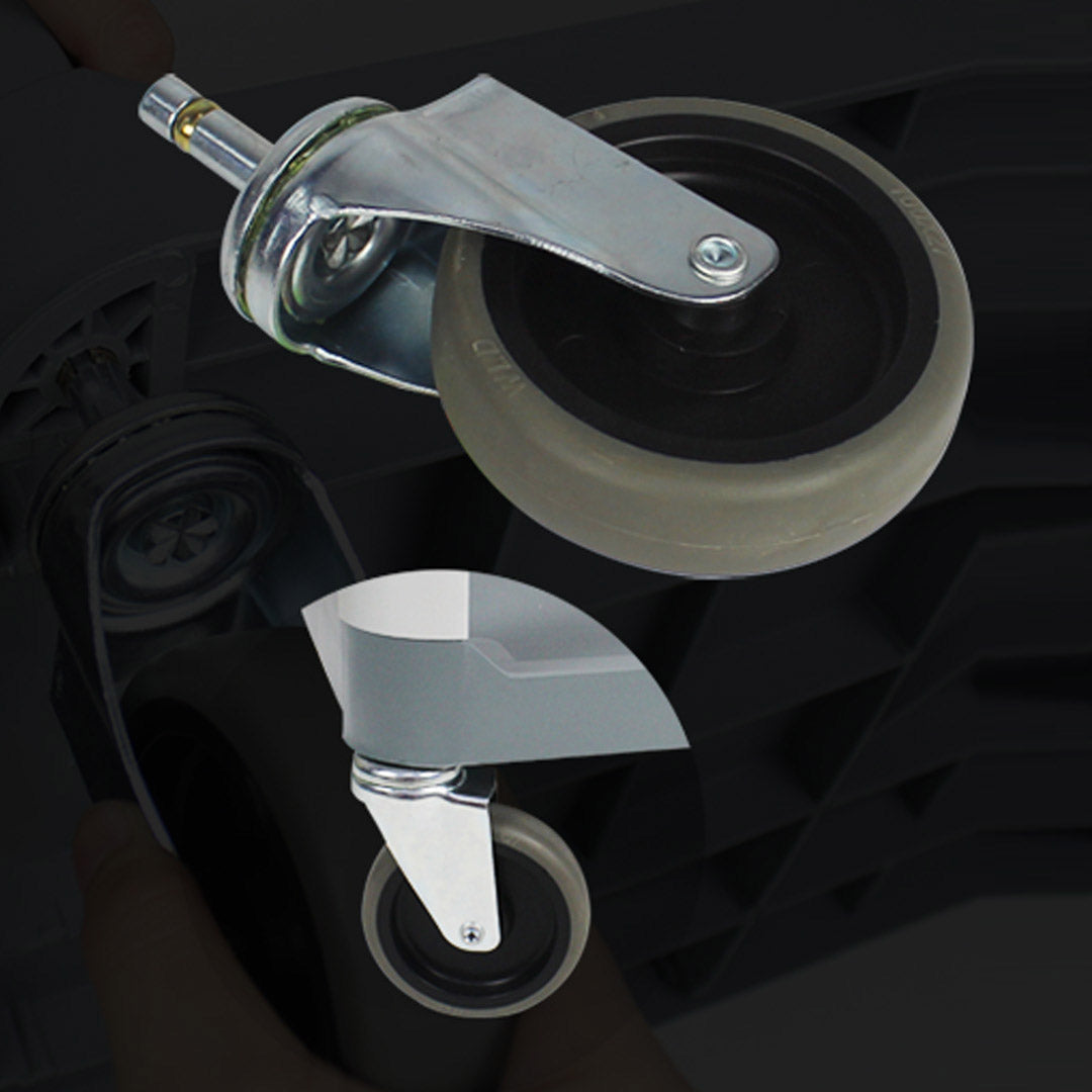 SOGA 2X 3 Tier 83.5x43x95cm Food Trolley Food Waste Cart Food Utility Mechanic Kitchen Small - Cafe Supply