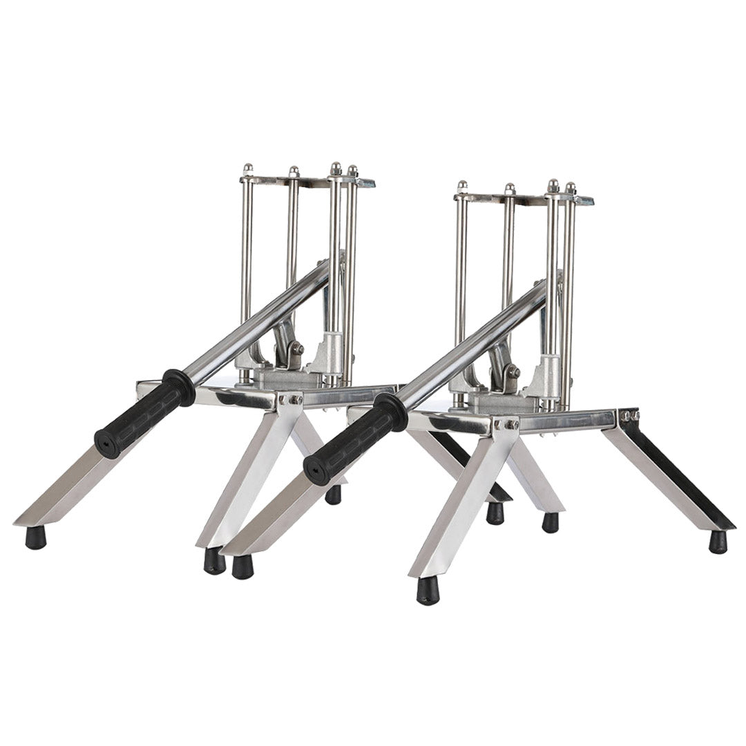SOGA 2X Commercial Potato French Fry Fruit Vegetable Cutter Stainless Steel 3 Blades - Cafe Supply