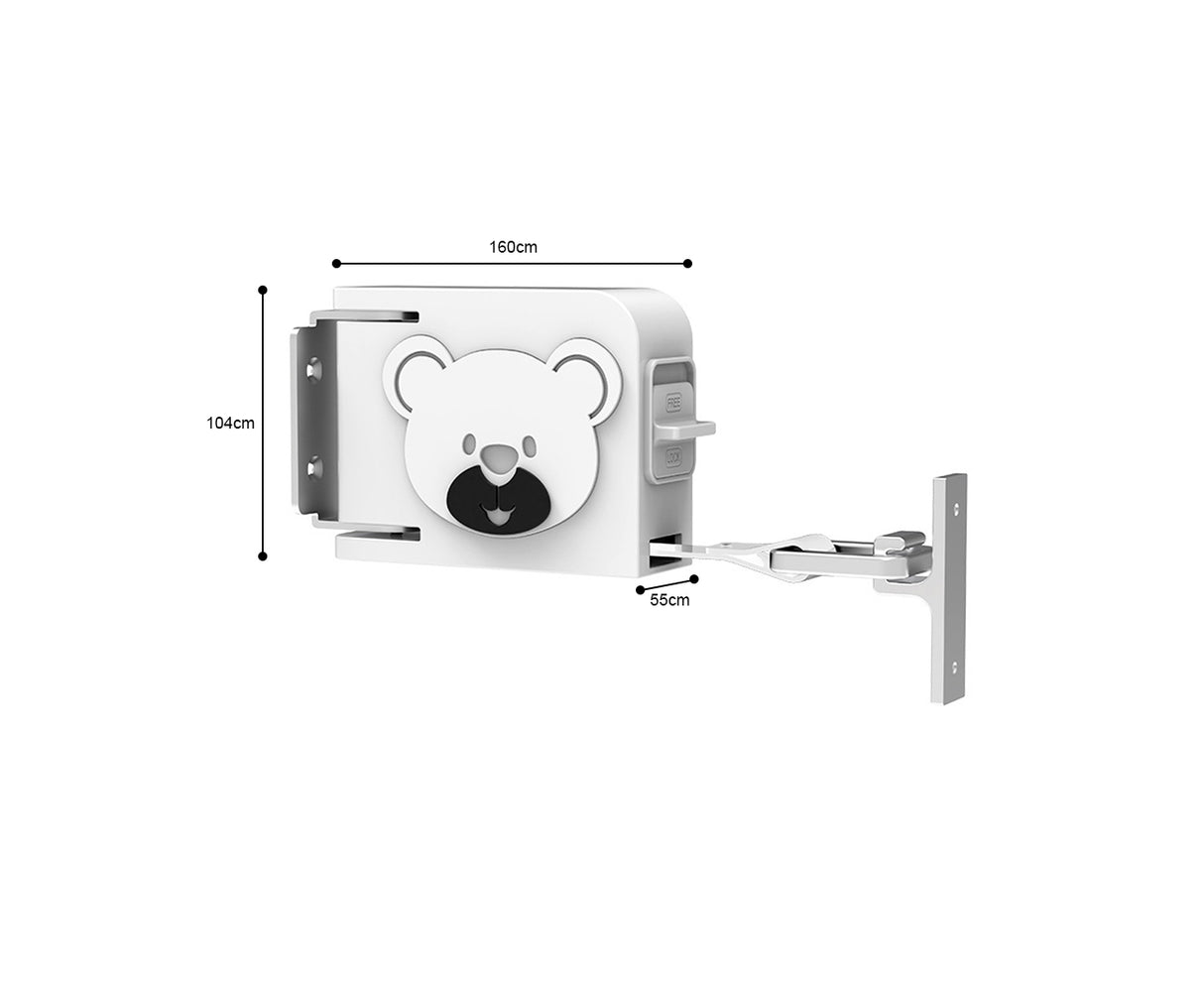 SOGA 2X 160mm Wall-Mounted Clothes Line Dry Rack Retractable Space-Saving Foldable Hanger White - Cafe Supply