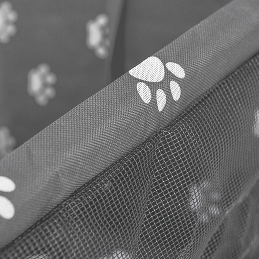 SOGA Waterproof Pet Booster Car Seat Breathable Mesh Safety Travel Portable Dog Carrier Bag Grey - Cafe Supply