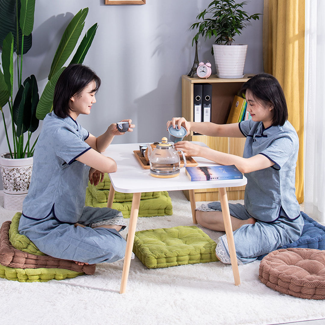 SOGA Green Square Cushion Soft Leaning Plush Backrest Throw Seat Pillow Home Office Sofa Decor - Cafe Supply