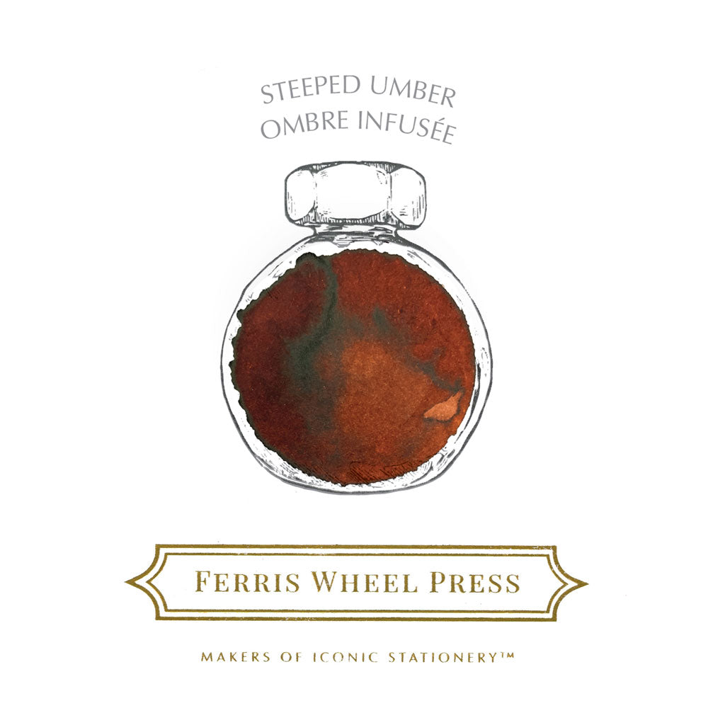 Ferris Wheel Press Fountain Pen Ink Steeped Umber 38ml - Cafe Supply