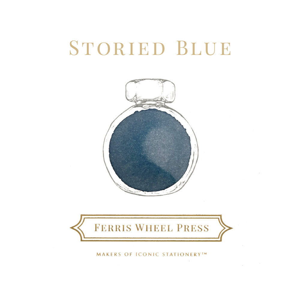 Ferris Wheel Press Fountain Pen Ink Storied Blue 38ml - Cafe Supply