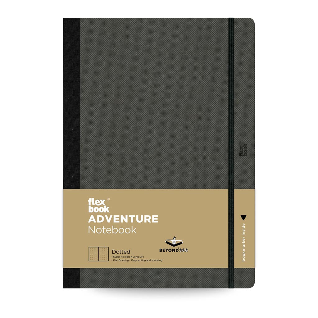 Flexbook Adventure Notebook Large Dotted Off-Black - Cafe Supply