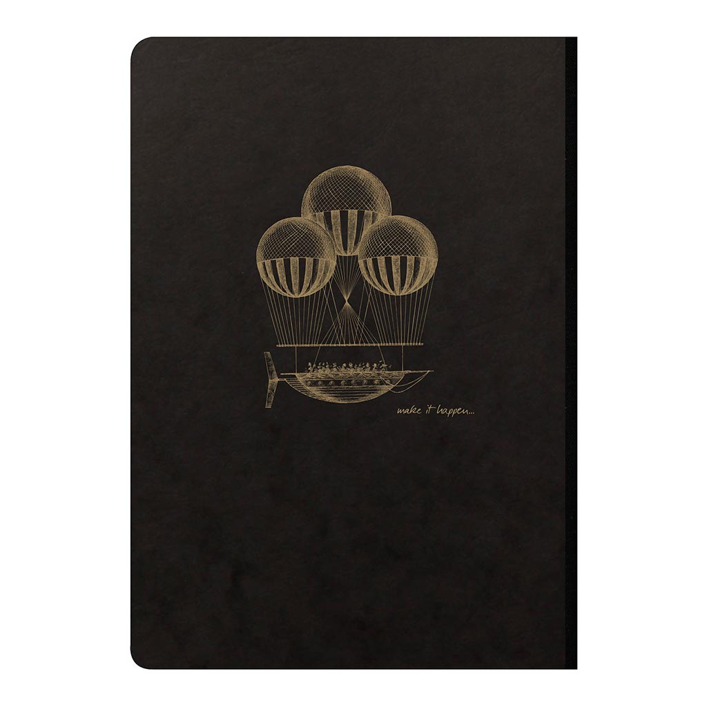 Flying Spirit Clothbound Notebook A5 Black - Cafe Supply