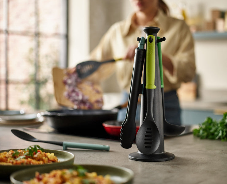 Joseph Joseph Duo 5-piece Utensil Set with storage stand - Cafe Supply