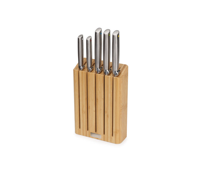 Joseph Joseph Elevate Steel Knives Bamboo 5 Piece Block - Cafe Supply