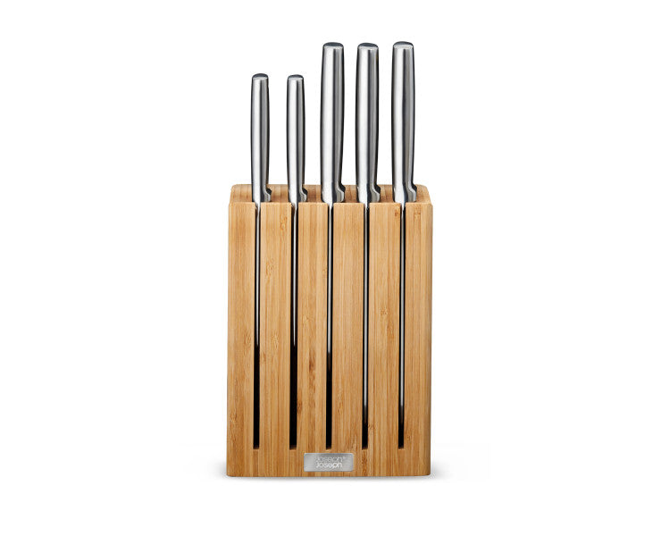 Joseph Joseph Elevate Steel Knives Bamboo 5 Piece Block - Cafe Supply