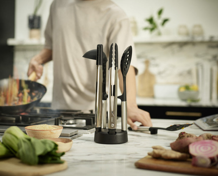 Joseph Joseph Elevate Fusion 5 Piece Silicone Set With Stand - Cafe Supply