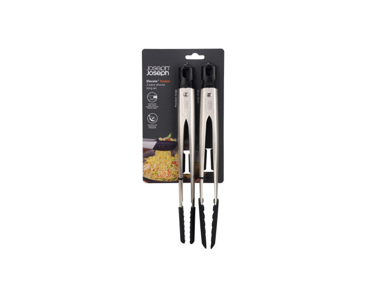 Joseph Joseph Elevate Fusion 2pc Silicone Tong Set - Cafe Supply