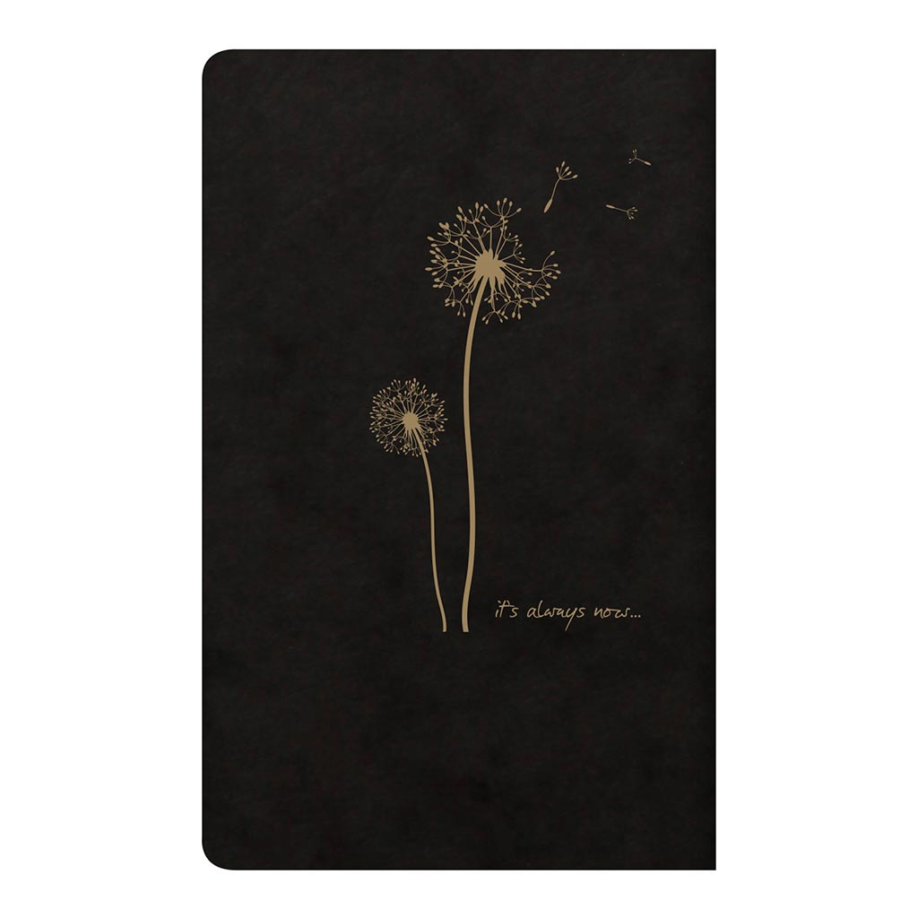 Flying Spirit Sewn Notebook 7.5x12cm Black - Cafe Supply