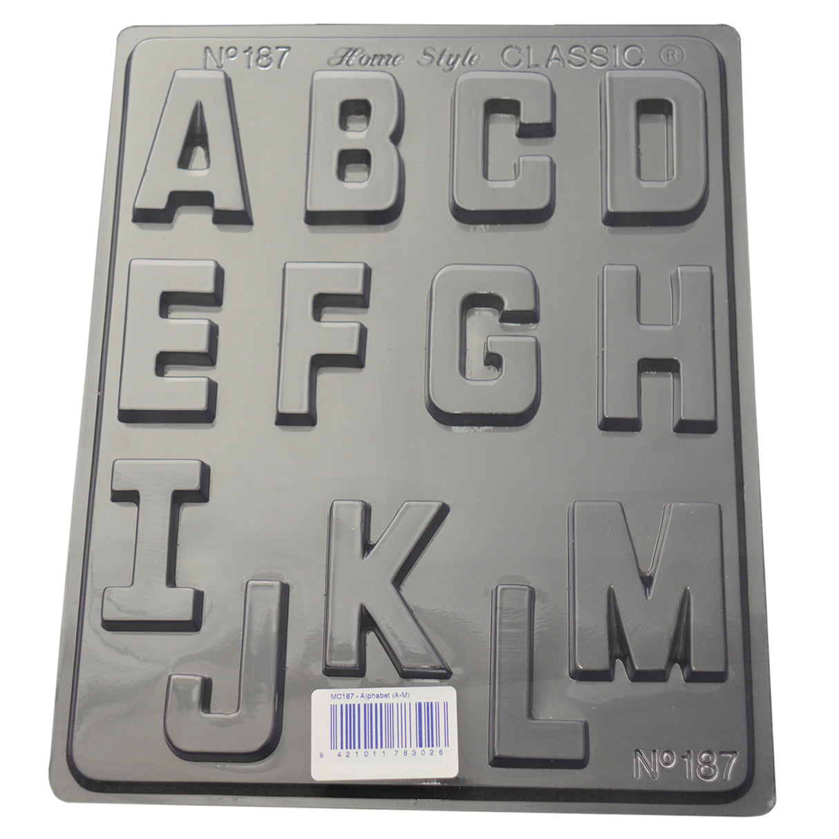 Alphabet A-M Mould 0.6mm - Cafe Supply
