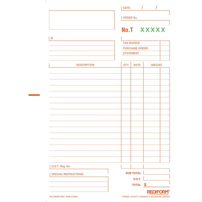 Rediform Book Multipurpose Duplicate 50 Leaf - Cafe Supply