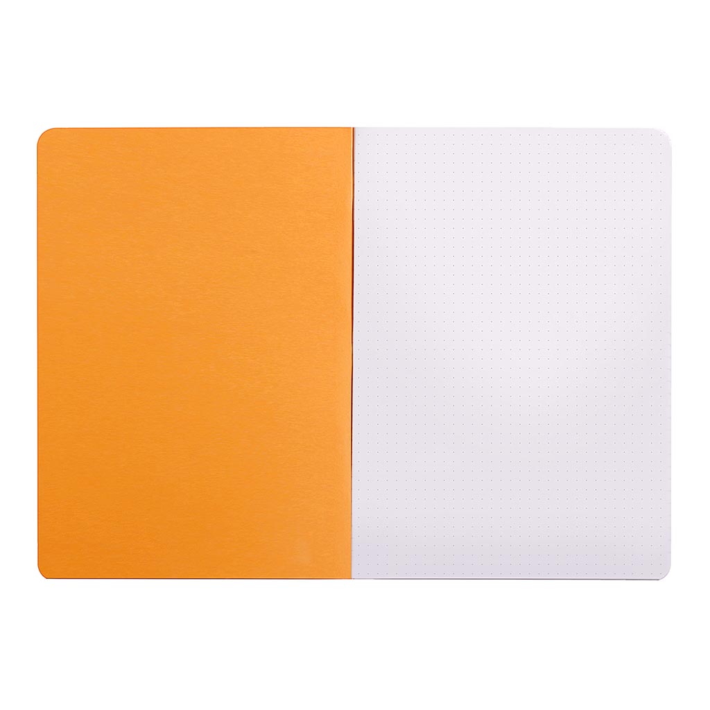 Rhodia Classic Notebook Stapled A4 Dot Orange - Cafe Supply