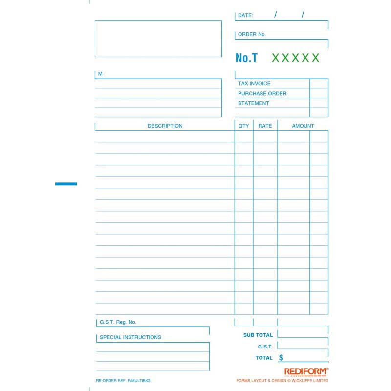 Rediform Book MultipurposeTriplicate 50 Leaf - Cafe Supply