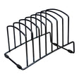 OSC File Rack U Shaped 7 Slots Black - Cafe Supply