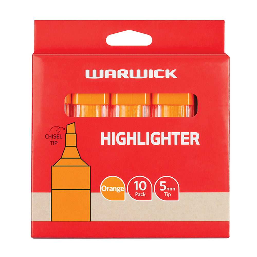 Warwick Highlighter Stubby Orange - Cafe Supply