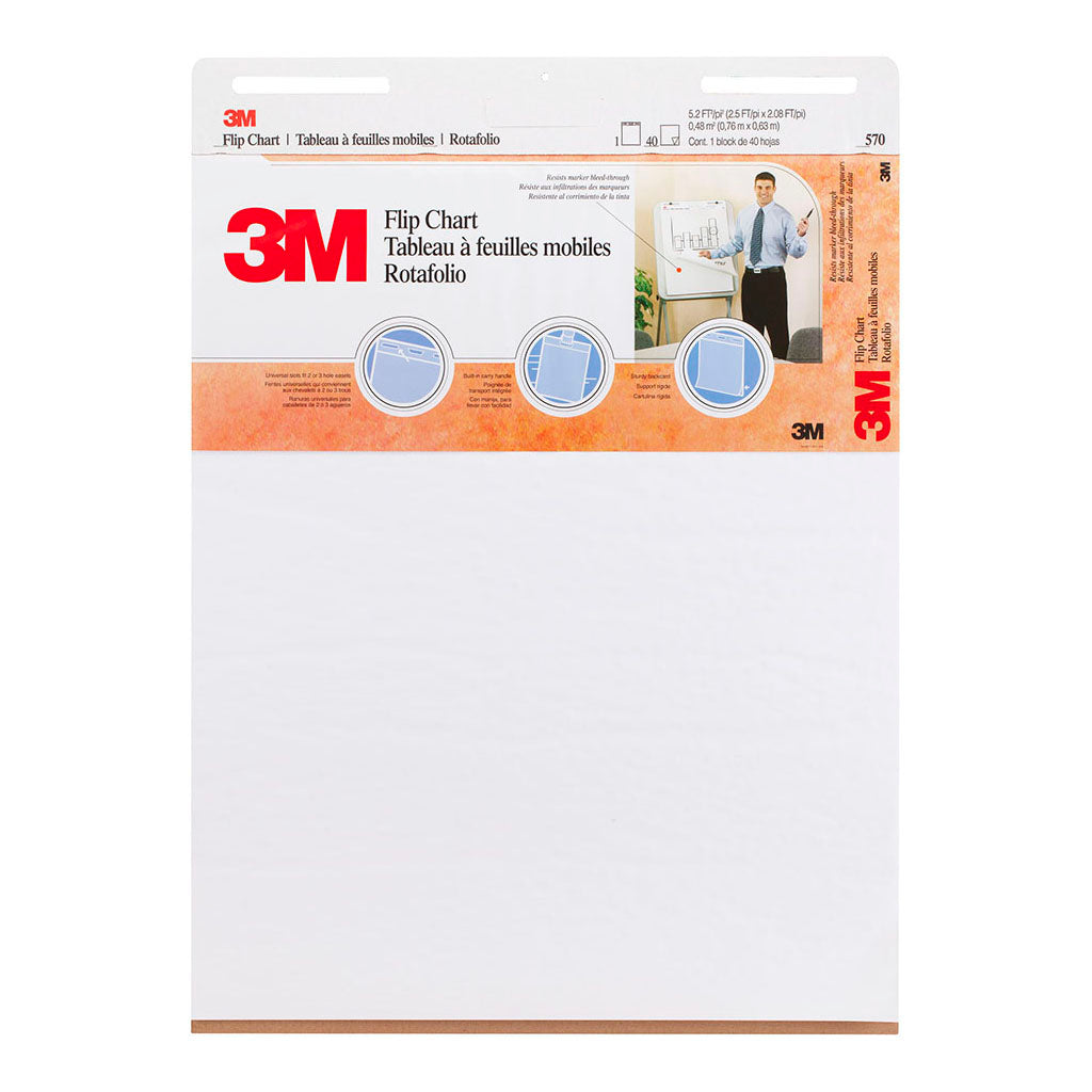3M Flip Chart 570 White 635x762mm - Cafe Supply