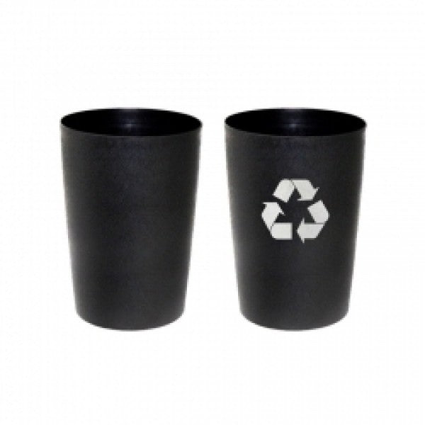 Compass 8L Round Tidy Bin Black - Cafe Supply