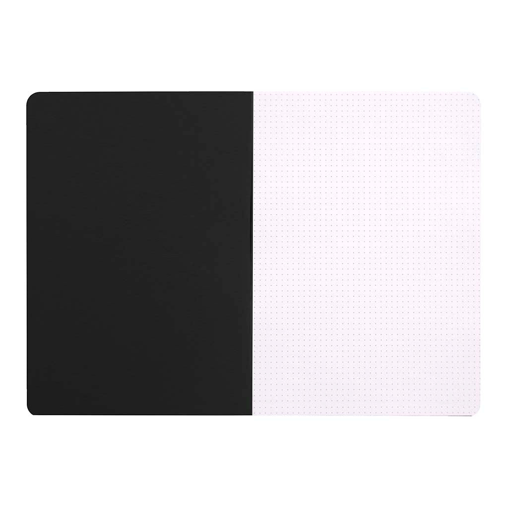 Rhodia Classic Notebook Stapled A4 Dot Black - Cafe Supply