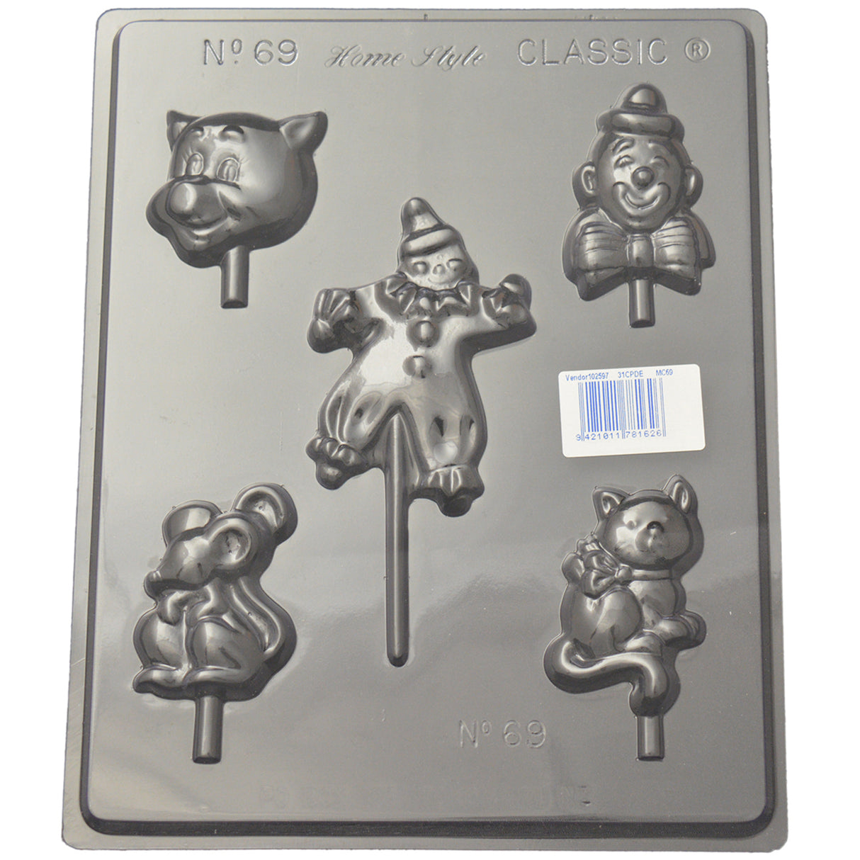 Assorted Clown Mould (0.6mm) - Cafe Supply